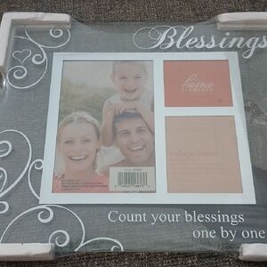 Element Clear Glass Blessings Picture Frame Silver Designs.